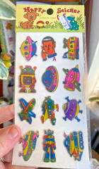 Vintage 80s Puffy Stickers: NOS Happy Sticker Small Puffy Sheets: You Choose!