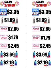 Custom Tags Stickers Drinks Cooler Store Market Business Any Price 8.5″ x 10.5″