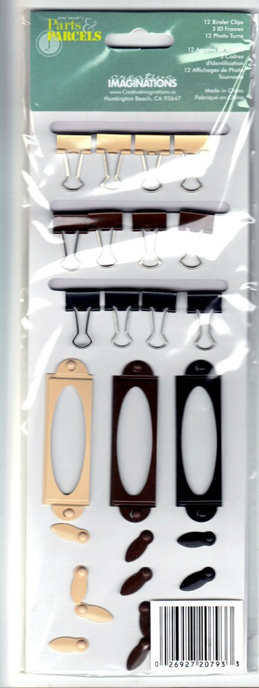 Jenn Mason’s CLIPS AND CLASPS KIT scrapbooking BINDER CLIPS PHOTO TURNS & MORE!