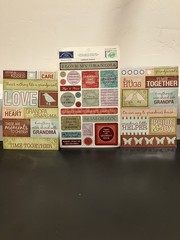 (5) K&Co, Paper House, Recollectons, Soft Spoken GRANDPARENTS THEME Stickers