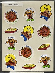 Rare Vintage Food Smell Stickers Scratch N And Sniff Teacher Pizazz Pizza Slices