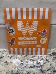 Whataburger Sticker Pack 5 of 5 Collectible 2026 Kids Meal Toy 8 Stickers Sealed