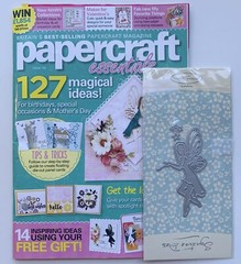Never Used 2-Pc Fairie Metal Die Set & Papercraft Cardmaking Magazine Issue 155