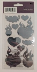 Sticko My Hearts On Fire Love Valentine’s Day Metallic Scrapbooking Stickers
