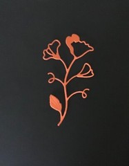Poppy Flowers die cut embellishments 6 pcs 3-3/4″ x 2″ Scrapbook Cards Crafts