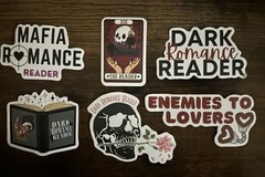 Dark Romance Reader Stickers Set Of 10