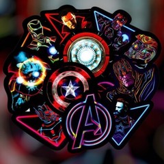 Avengers Stickers Neon Superhero Spiderman Ironman Vinyl Decal Pack Lot 30pc New
