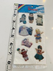 Vintage Cabbage Patch Kids Puffy Stick-ons Stickers 1980’s NEW Sealed