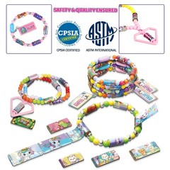320pcs DIY Jewelry Sticker Making Kit, Cute Stickers Toy Bracelet Set for Gir…