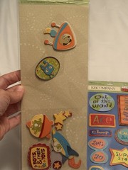 Vintage Scrapbook Sticker Lot K&Company Dimensional Zoo Amusement Park Boys NOS