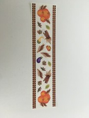 Creative Memories Stickers Fall Harvest Pumpkins Corn Eggplant Leaf Plaid Border