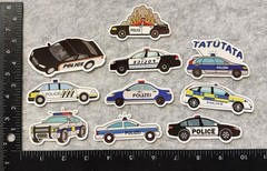 Lot of 10 Assorted Police Car Stickers