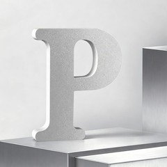AOCEAN 6 Inch Silver Wood Letters Unfinished Wood Letters for Wall Decorative…