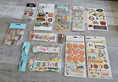 Sticker Lot SCHOOL Kids PreK Elementary Scrapbooking 3D Stickers Jolees RARE #65
