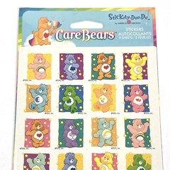 NEW 2004 Stickety Doo Da CARE BEAR American Greetings Stickers 2 Sheets