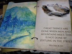 In The Mountains Junk Journal Scrapbook USA Seller
