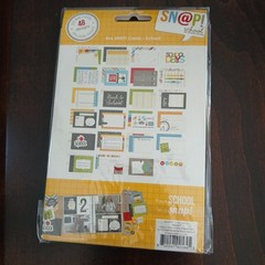 Simple Stories, SN@P Studio, School Days, Stickers & 24 4×6 Cards, 2 Packs, New