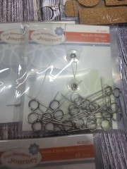 Huge LOT Fun Stampers Journey BUTTONS, letters, clips, frames, embellishments