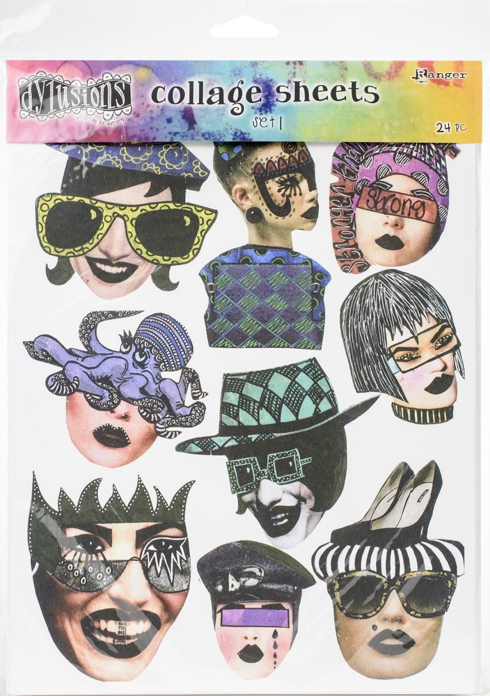 Dyan Reaveley’s Dylusions Collage Sheets 8.5X11 24/Pkg Set 1