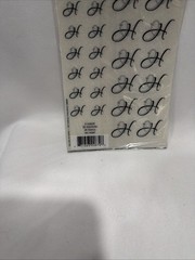 Bellisimo Personalized Monogram Stickers “H” Showers Wedding Marriage Party