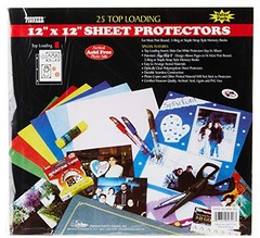 Pioneer 12×12 Sheet Protectors for Scrapbooks, 25 Pack, Acid Free Refill Pages