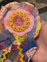 Unique Handmade Ephemera, Scrapbook,Junk Journal,tag,embellishment Mixed Media