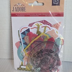 Basic Grey – Scrapbooking Junk Journal Die-Cuts and Embellishments Lot Of 6