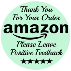 Amazon Thank You for Your Purchase Feedback Stickers 15 colors to choose from