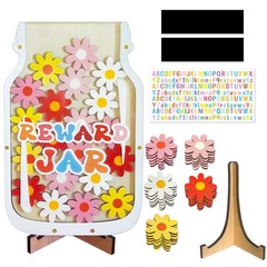 Magnetic Flower Reward Jar for Kids, Classroom & Chore Behavior Chart
