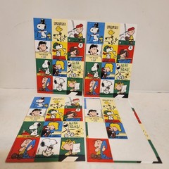 PEANUTS Characters Mixed Stickers Sheets Lot, Snoopy Lucy Linus Woodstock +