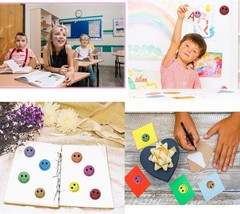 Glitter dot Smiley face Stickers,Foil Shiny Happy Face Stickers for Kids Reward,