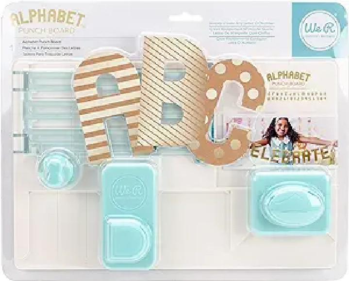WE R MEMORY KEEPERS – BANNER PUNCH BOARD – CREATE ANY LETTER OR NUMBER