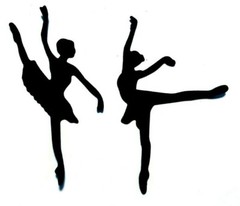 11 BALLET DANCER /DANCERS SILHOUETTE DIE CUT/ CUTS MEN & WOMAN DANCING, CLIPART