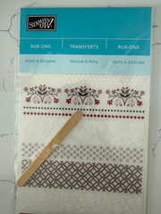 Stampin Up Rub-ons Dots & Designs Flowers Circle Patterns Scrapbooking Crafts