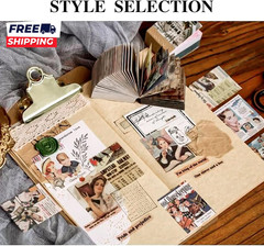 400Pcs Junk Journal Vintage DIY Material Paper Journaling Supplies Scrapbooking