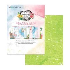 49 AND MARKET – 6 X 8 PAPER PAD – VINTAGE ARTISTRY SUNBURST