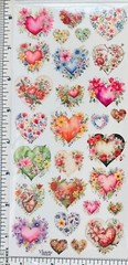 Violette Stickers Floral Hearts Valentine’s Day Cupid Crafts Planner Supply