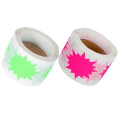 2 Rolls Price Tag Stickers for Retail Supermarket Business Sign Blank Label