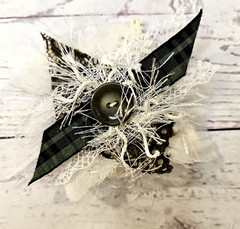 Handmade Junk Journal Embellishments Scrapbook Clusters Set Of 6