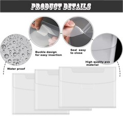 IOUALEY 24 Pieces Clear Stamp and Die 5 x 7 inches, 7 x 9.4