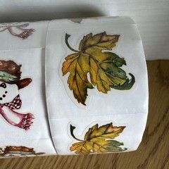 PSX Sticker Designs Sticker Rolls- Snowman Leaf Butterfly Stickers SET, Roll