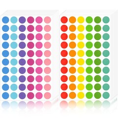 3360PCS Colored Dot Stickers Round Coding Labels, 12 Color Polka Circle Label…