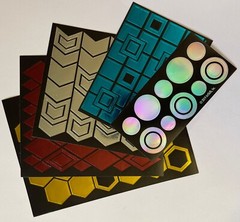 MODERN METALLICS PATTERN Stickers set(155pc)Artskills •Shapes•Foil•Card making•
