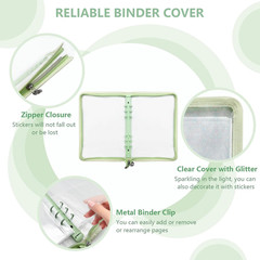 Sticker Organizer Binder Storage Book A5 Reusable Sticker Book Collecting Holder