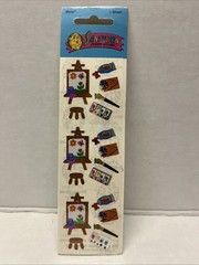 Sandylion Art Painting Easel Palette Brush Stickers Strip Multicolor