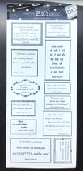 4 x 12″ MAMBI JUMBO SCRAPBOOKING STICKERS FRIENDSHIP QUOTES