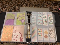 Creative Memories binder with dividers, protectors, stickers, & more!