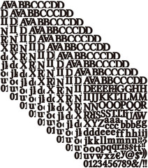 10 Sheets 1320 Alphabet Stickers Letter Sticker Vinyl Self-Adhesive Number Vinyl