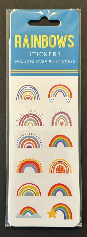 Peter Pauper Press ASSORTED RAINBOW Sticker Pack 90 Stickers