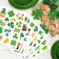 24 High-Quality Shamrock Stickers for Kids and Adults – St. Patrick’s Day Decor